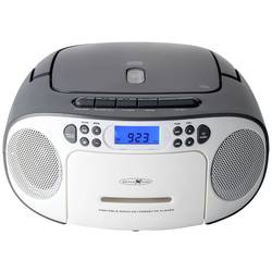 Reflexion RCR2260GR RCR2260GR rádio s CD, FM, AUX, CD, kazeta, šedobílá