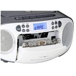 Reflexion RCR2260GR RCR2260GR rádio s CD, FM, AUX, CD, kazeta, šedobílá