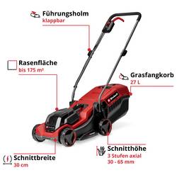 Einhell GE-CM 18/30-1 Li BL (1x3,0Ah) akumulátor Akumulátorová sekačka + akumulátor, vč. nabíječky, pojízdný šířka sekání 30 cm