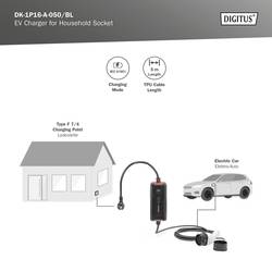 Digitus DK-1P16-A-050-BL mobilní nabíjecí stanice typ 2, výstupů 1, DK-1P16-A-050-BL