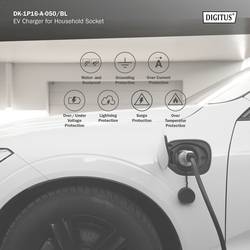 Digitus DK-1P16-A-050-BL mobilní nabíjecí stanice typ 2, výstupů 1, DK-1P16-A-050-BL