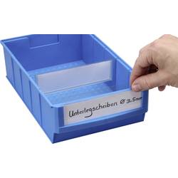 Allit 456597 popisovací nálepky na skladovací boxy , ProfiPlus ShelfBox Label B, bílá, transparentní, 20 ks