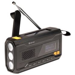 Denver SCD-2033 111111400000 Nouzové rádio, DAB+, FM, USB, s USB nabíječkou, Ruční klika, s akumulátorem, Funkce powerbanky, černá