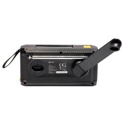 Denver SCD-2033 111111400000 Nouzové rádio, DAB+, FM, USB, s USB nabíječkou, Ruční klika, s akumulátorem, Funkce powerbanky, černá