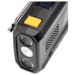 Denver SCD-2033 111111400000 Nouzové rádio, DAB+, FM, USB, s USB nabíječkou, Ruční klika, s akumulátorem, Funkce powerbanky, černá