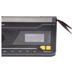 Denver SCD-2033 111111400000 Nouzové rádio, DAB+, FM, USB, s USB nabíječkou, Ruční klika, s akumulátorem, Funkce powerbanky, černá