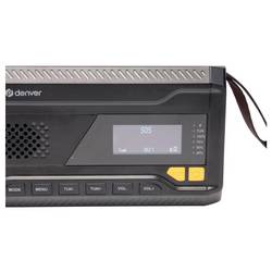Denver SCD-2033 111111400000 Nouzové rádio, DAB+, FM, USB, s USB nabíječkou, Ruční klika, s akumulátorem, Funkce powerbanky, černá
