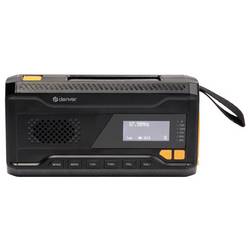Denver SCD-2033 111111400000 Nouzové rádio, DAB+, FM, USB, s USB nabíječkou, Ruční klika, s akumulátorem, Funkce powerbanky, černá