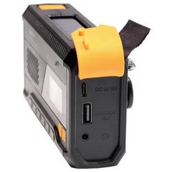 Denver SCD-2033 111111400000 Nouzové rádio, DAB+, FM, USB, s USB nabíječkou, Ruční klika, s akumulátorem, Funkce powerbanky, černá