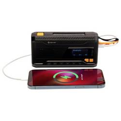 Denver SCD-2033 111111400000 Nouzové rádio, DAB+, FM, USB, s USB nabíječkou, Ruční klika, s akumulátorem, Funkce powerbanky, černá