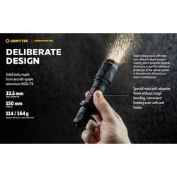 ArmyTek Dobermann Pro Warm LED kapesní svítilna, napájeno akumulátorem, 1400 lm, 114 g