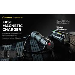 ArmyTek Dobermann Pro Warm LED kapesní svítilna, napájeno akumulátorem, 1400 lm, 114 g