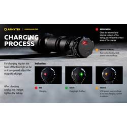 ArmyTek Dobermann Pro Warm LED kapesní svítilna, napájeno akumulátorem, 1400 lm, 114 g