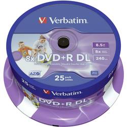 Verbatim 43667 DVD+R DL 8.5 GB 25 ks vřeteno s potiskem