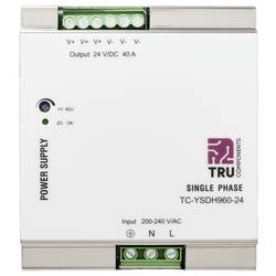 TRU COMPONENTS TC-13850168 síťový zdroj na DIN lištu 24 V/DC 40 A 960 W Počet výstupů:1 x Obsah 1 ks