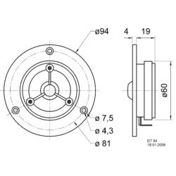 Visaton DT 94 - 4 Ohm vysokotónová kalota 70 W 4 Ω