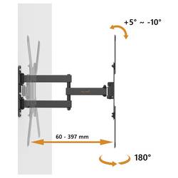 My Wall HEG6L TV držák na zeď 58,4 cm (23) - 165,1 cm (65) nakláněcí, naklápěcí