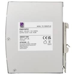 TRU COMPONENTS TC-13807980 síťový zdroj na DIN lištu 24 V/DC 3.2 A 76.8 W Počet výstupů:1 x Obsah 1 ks