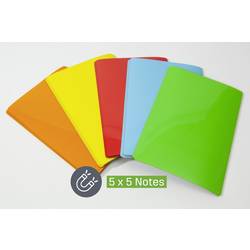 Sigel samolepící poznámka MU103 15 cm x 10 cm modrá, žlutá, zelená, oranžová, červená 25 ks