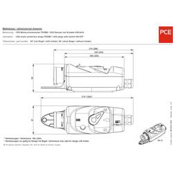 PCE 54015063 CEE ochranná zástrčka, 16 A, 5pólová, 400 V, 1 ks