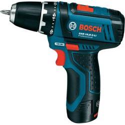 Bosch Professional GSR 12V-15 aku vrtací šroubovák, 2 Ah Li-Ion vč. 2x aku, 0601868109