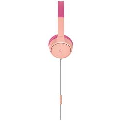 Belkin SoundForm Mini Headset otevřená (On Ear) kabelová růžová omezení hlasitosti