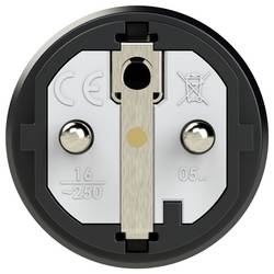 PC Electric 0521-ss zástrčka guma 250 V černá IP54