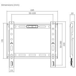 My Wall HEG1L TV držák na zeď 33 cm (13) - 109,2 cm (43) integrovaná vodováha