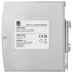 TRU COMPONENTS TC-13807996 síťový zdroj na DIN lištu 48 V/DC 5 A 240 W Počet výstupů:1 x Obsah 1 ks