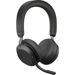 Jabra Evolve2 75 Headset otevřená (On Ear) Bluetooth®, kabelová stereo černá Redukce šumu mikrofonu regulace hlasitosti, Vypnutí zvuku mikrofonu, Indikátor