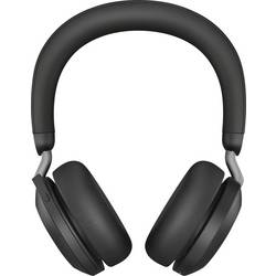 Jabra Evolve2 75 Headset otevřená (On Ear) Bluetooth®, kabelová stereo černá Redukce šumu mikrofonu regulace hlasitosti, Vypnutí zvuku mikrofonu, Indikátor