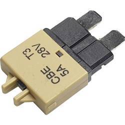 Hansor Circuit Breaker Standard, type 3, Manual Reset, 5A CBE3 Series 5A automatická plochá pojistka 5 A světle hnědá 1 ks