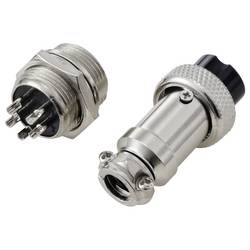 TRU COMPONENTS TC-13895644 kulatý konektor DIN, 1 sada