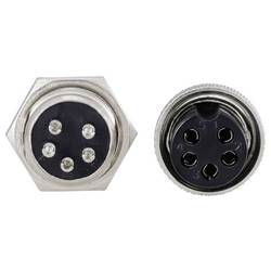 TRU COMPONENTS TC-13895644 kulatý konektor DIN, 1 sada