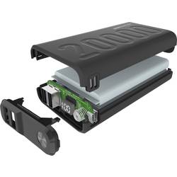 RealPower PB-20000PD+ powerbanka 20000 mAh Li-Pol černá