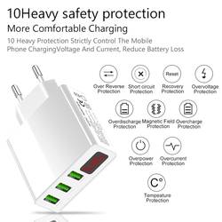 Eaxus USB-Charger USB nabíječka, Rychlonabíječka, 3x USB A, 15 W, bílá