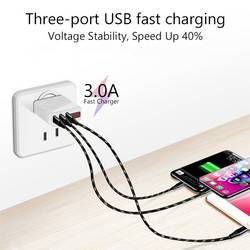 Eaxus USB-Charger USB nabíječka, Rychlonabíječka, 3x USB A, 15 W, bílá