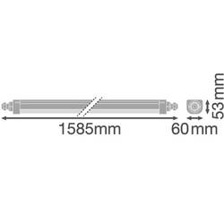LEDVANCE 4058075740938 LED nástěnné světlo LED pevně vestavěné LED 50 W, 34 W studená bílá bílá