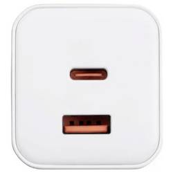 Akyga USB nabíječka, USB-C®, USB A, 45 W, bílá