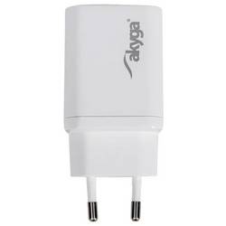 Akyga USB nabíječka, USB-C®, USB A, 45 W, bílá