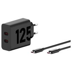 Motorola USB nabíječka, USB Power Delivery (USB-PD) , USB-C®, 125 W, Power Delivery 3.0, černá