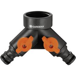GARDENA 00940-20 plast 2cestný rozdělovač rychlospojka, 33,3 mm (G1) s regulačním ventilem