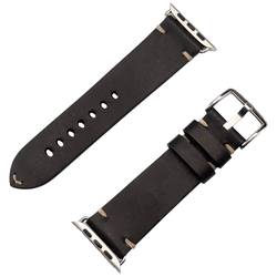 JT Berlin Watchband Alex II Vintage náramek 42 mm, 44 mm, 45 mm, 46 mm M černá, nerezová ocel Watch Series 1, Watch Series 2, Watch Series 3, Watch Series 4,