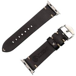 JT Berlin Watchband Alex II Vintage náramek 42 mm, 44 mm, 45 mm, 46 mm M černá, nerezová ocel Watch Series 1, Watch Series 2, Watch Series 3, Watch Series 4,