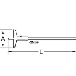 KS Tools 300.0575 posuvný hloubkoměr