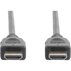 Digitus HDMI kabel Zástrčka HDMI-A, Zástrčka HDMI-A 3.00 m černá AK-330124-030-S 8K UHD, pozlacené kontakty, stínění pletivem, kompletní stínění, stíněný,