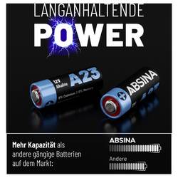 Absina speciální typ baterie 23 A alkalicko-manganová 12 V 55 16 ks