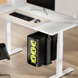 LogiLink držák na PC podpultový, montáž na zeď EO0073 EO0073 černá Zatížitelný do hmotnosti=20 kg