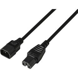 Sygonix SY-7154268 napájecí síťový kabel černá 3.00 m