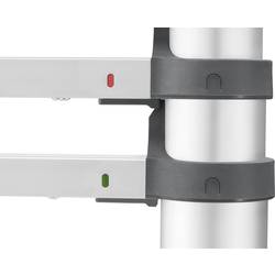 Hailo T80 FLEXLINE 7113-131 hliník teleskopický žebřík max.prac. výška: 4.5 m stříbrná, černá, červená DIN EN 131 13.1 kg